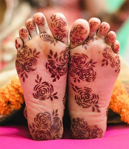 Easy Simple Mehndi Designs 2020 For Bridal Sole Of Feet Latest