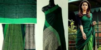 parrot-green-linen-sarees